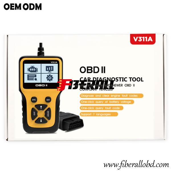 Herramienta de diagnóstico automático de mano y lector de código de motor OBD-II